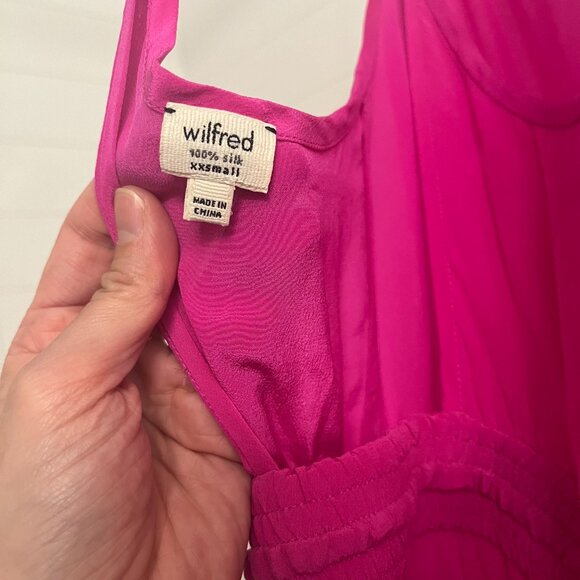 Aritzia Fuchsia Silk Romper - Picture 4 of 5